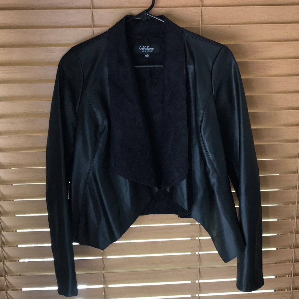 Faux leather jacket